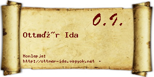 Ottmár Ida névjegykártya